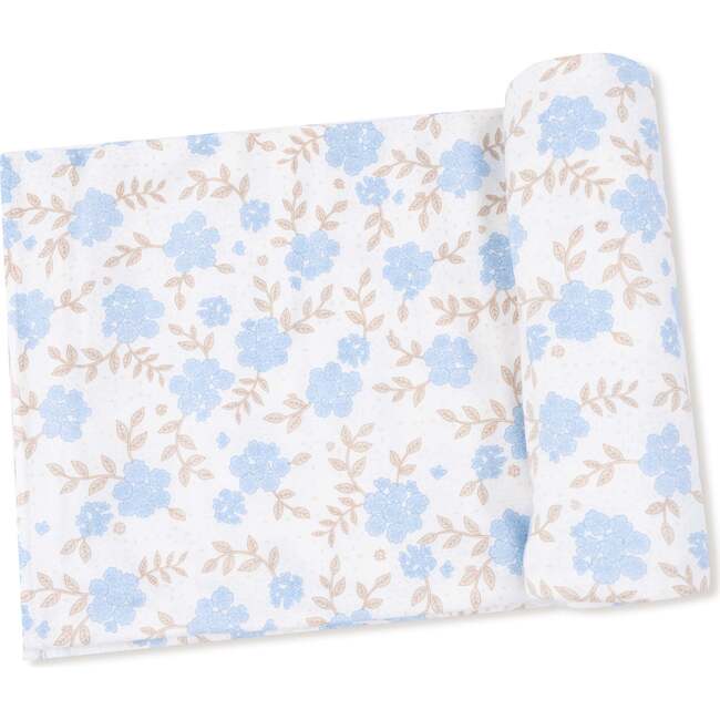 Swaddle Blanket Baby Blue Floral