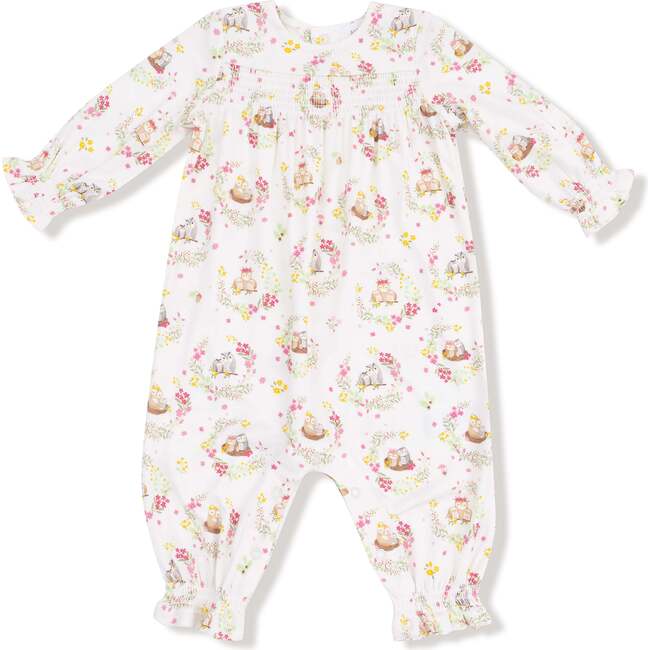 Smocked Romper Floral Owl Families