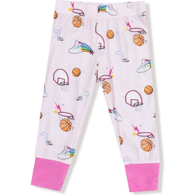 Long Sleeve Loungewear Set Basketball Pink - Mixed Apparel Set - 3