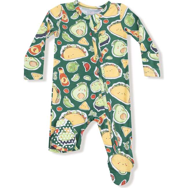 2 Way Zipper Footie Happy Tacos