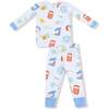Long Sleeve Loungewear Set Future Scientist, Blue - Mixed Apparel Set - 1 - thumbnail
