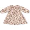 Long Sleeve Ruffle Smocked Neck Dress + Diaper Cover Prairie Calico - Dresses - 2