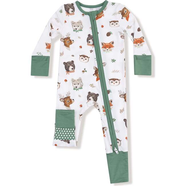 Convertible Romper Woodland Animal Faces