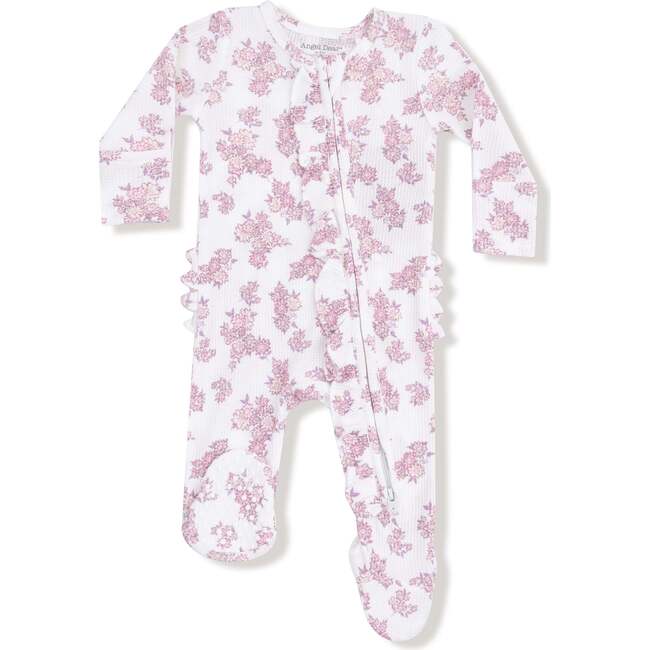 2 Way Ruffle Zipper Footie Countryside Coreopsis