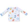 Long Sleeve Loungewear Set Future Scientist, Blue - Mixed Apparel Set - 2