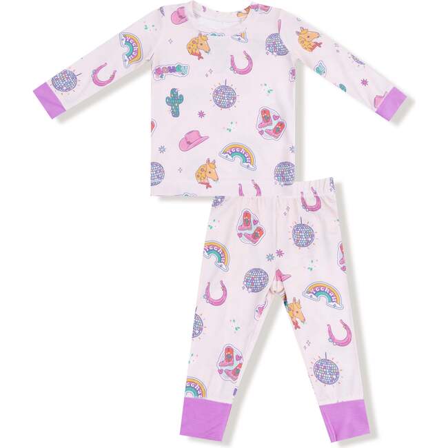 Long Sleeve Loungewear Set Disco Cowgirl