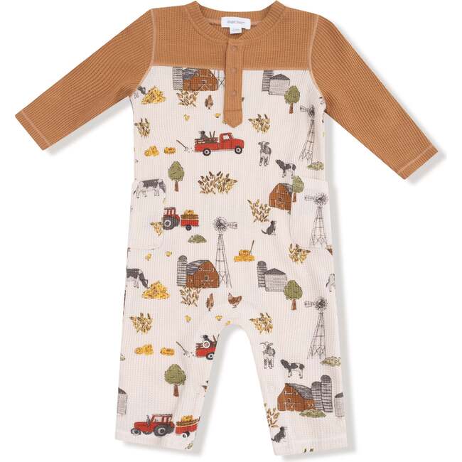 Romper with Contrast Sleeves Hay Farmer