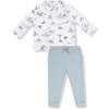 Long Sleeve Polo Shirt with Bamboo Jogger Migrating Mallards - Mixed Apparel Set - 1 - thumbnail