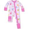 Convertible Romper Future Scientist, Pink - Rompers - 1 - thumbnail