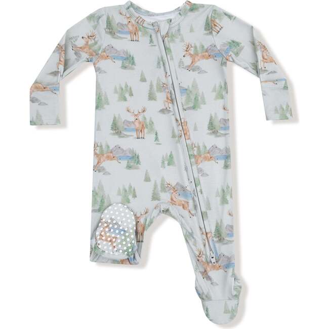 2 Way Zipper Footie Buck Deer