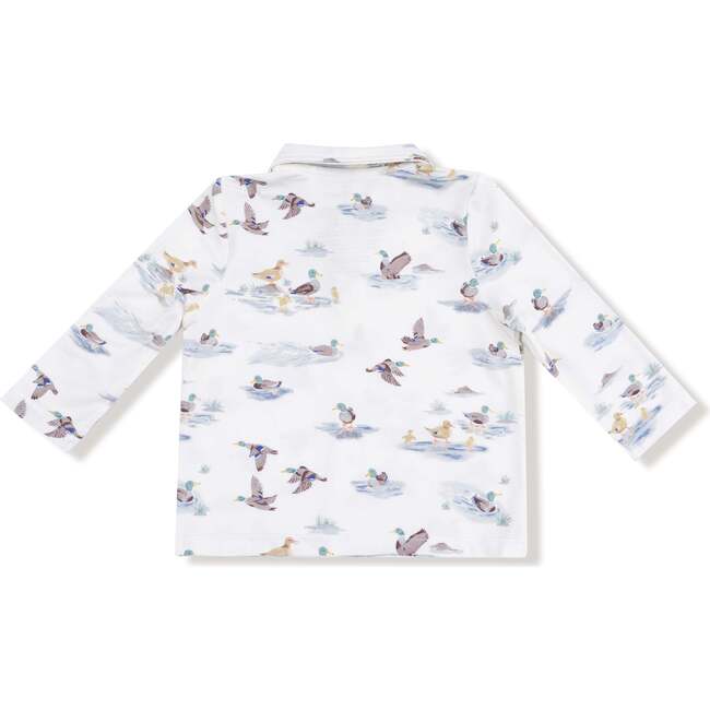 Long Sleeve Polo Shirt with Bamboo Jogger Migrating Mallards - Mixed Apparel Set - 2