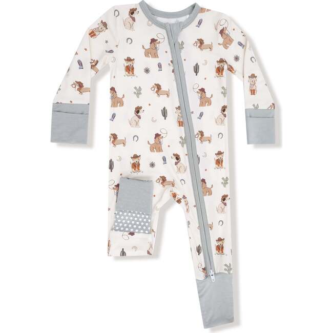 Convertible Romper Cowboy Dogs