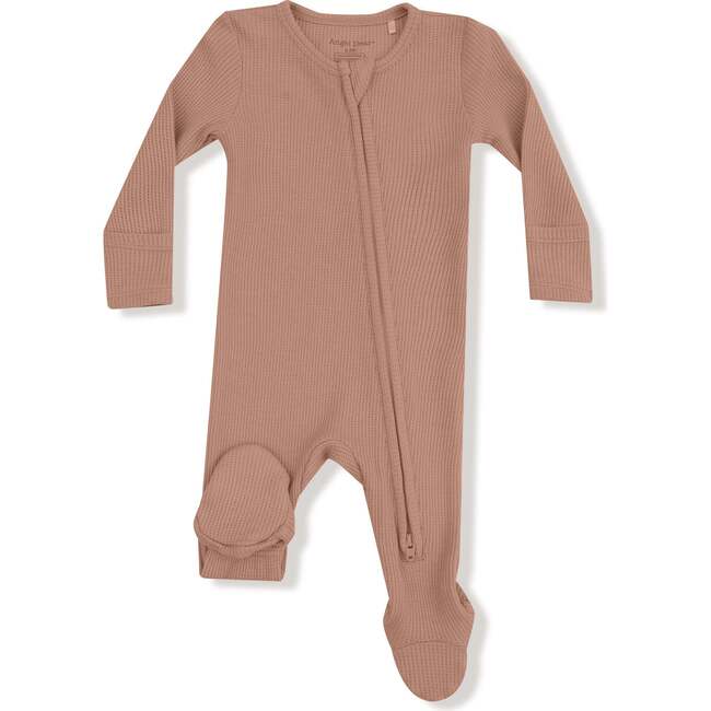 2 Way Zipper Footie Basics, Cafe Au Lait