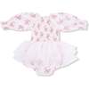 Long Sleeve Smocked Bubble with Tutu Belle Rosette Dot - Dresses - 2