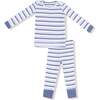 Long Sleeve Loungewear Set Vintage Stripe, Blue - Mixed Apparel Set - 1 - thumbnail