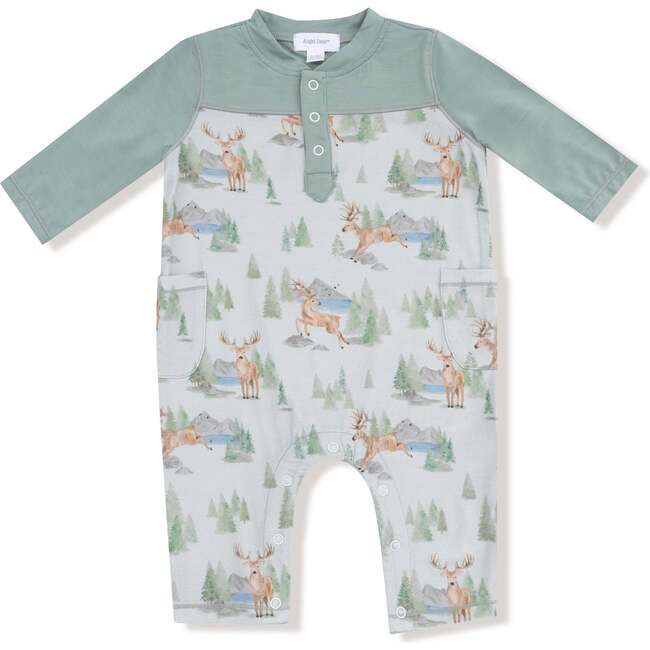 Romper with Contrast Sleeves Buck Deer