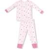 Long Sleeve Loungewear Set Ogee Lace Floral - Mixed Apparel Set - 1 - thumbnail