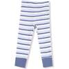 Long Sleeve Loungewear Set Vintage Stripe, Blue - Mixed Apparel Set - 3