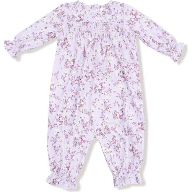 Smocked Long Sleeve Romper Sweet Dream Florals