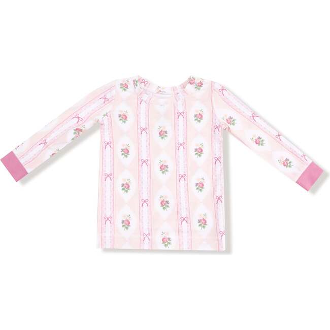 Long Sleeve Loungewear Set Ogee Lace Floral - Mixed Apparel Set - 2