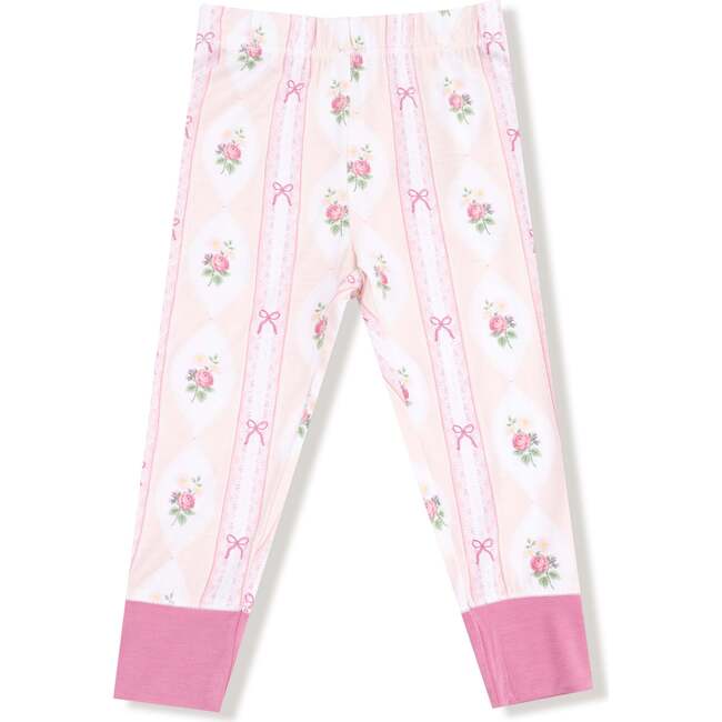 Long Sleeve Loungewear Set Ogee Lace Floral - Mixed Apparel Set - 3