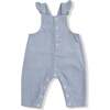 Front Snap Ruffle Overalls Corduroy, Quarry - Overalls - 1 - thumbnail