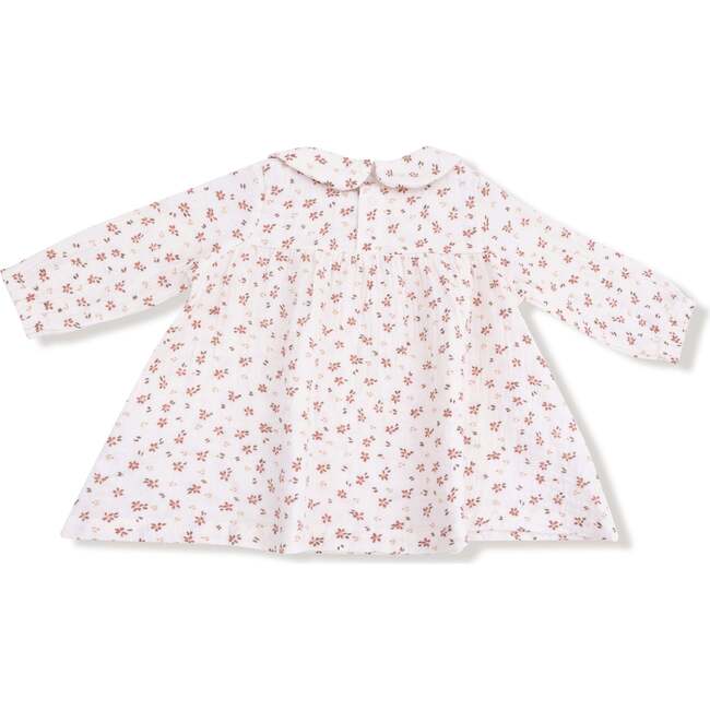 Long Sleeve Dress + Diaper Cover Carrie Floral, Muslin - Dresses - 3