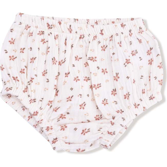 Long Sleeve Dress + Diaper Cover Carrie Floral, Muslin - Dresses - 4