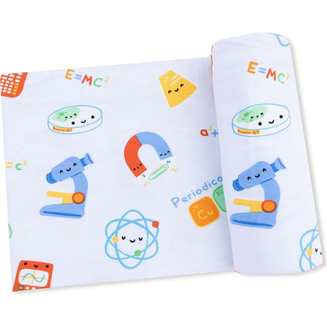 Swaddle Blanket Future Scientist, Blue
