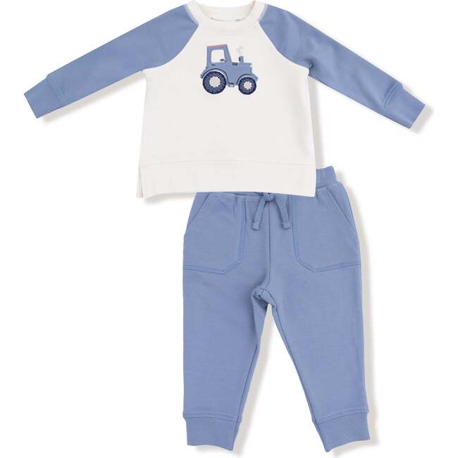 Raglan Sweatshirt and Jogger Set Mini Tractors
