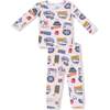 Long Sleeve Loungewear Set Vintage State Snow Sport Patches - Mixed Apparel Set - 1 - thumbnail