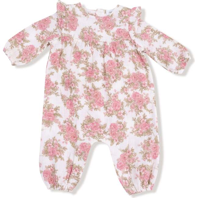 Ruffle Sleeve Romper Heirloom Bouquets