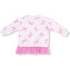 Sweatshirt with Tulle Ruffle and Ribbed Legging French Terry, Pretty Bows - Mixed Apparel Set - 2