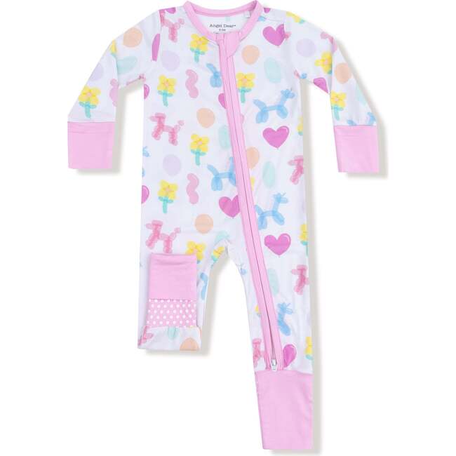 Convertible Romper Balloon Animals Pink