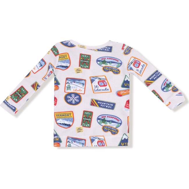 Long Sleeve Loungewear Set Vintage State Snow Sport Patches - Mixed Apparel Set - 2
