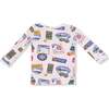 Long Sleeve Loungewear Set Vintage State Snow Sport Patches - Mixed Apparel Set - 2