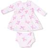 Simple Dress + Bloomer Pretty Bows - Dresses - 1 - thumbnail