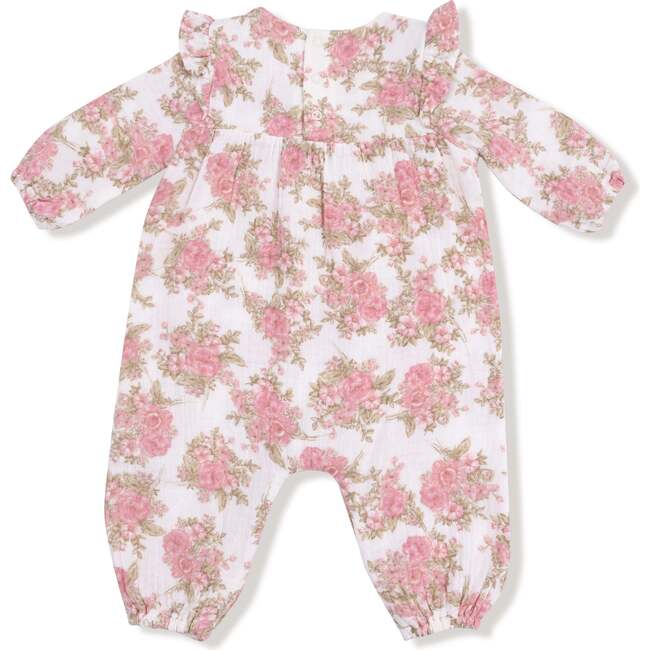 Ruffle Sleeve Romper Heirloom Bouquets - Rompers - 2