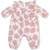 Ruffle Sleeve Romper Heirloom Bouquets - Rompers - 2