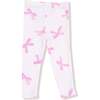 Sweatshirt with Tulle Ruffle and Ribbed Legging French Terry, Pretty Bows - Mixed Apparel Set - 3