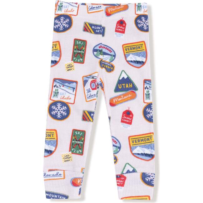Long Sleeve Loungewear Set Vintage State Snow Sport Patches - Mixed Apparel Set - 3