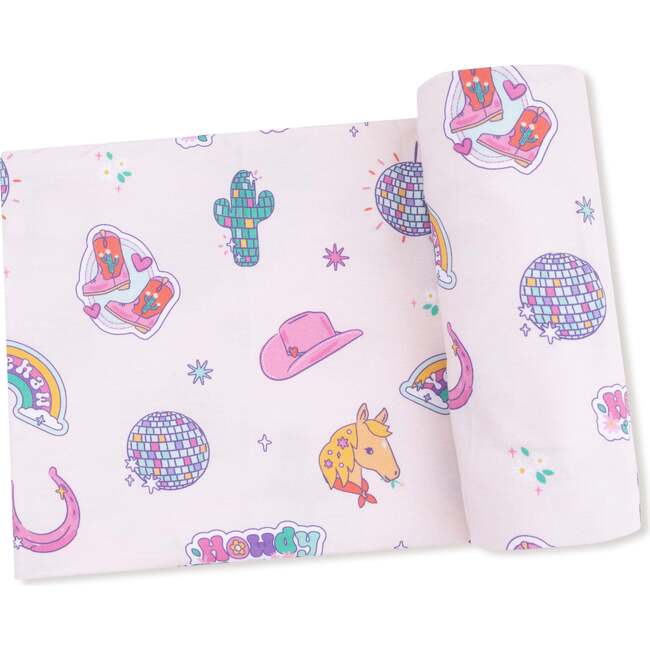 Swaddle Blanket Disco Cowgirl