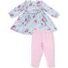 Ruffle Long Sleeve Dress + Legging Charlotte Floral - Mixed Apparel Set - 1 - thumbnail