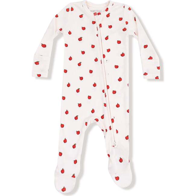 2 Way Zipper Footie Tiny Apples