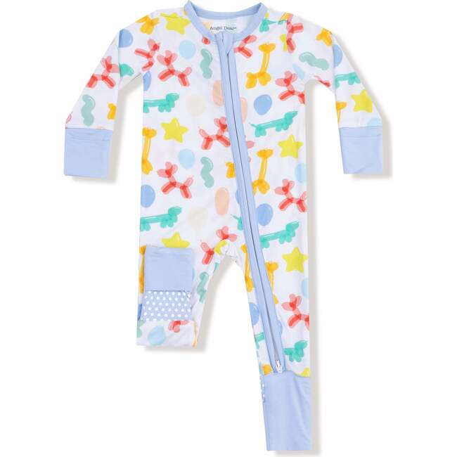 Convertible Romper Balloon Animals Blue