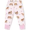 Long Sleeve Loungewear Set Horses, Pink - Mixed Apparel Set - 3