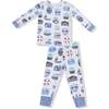 Long Sleeve Loungewear Set Lake Stickers - Mixed Apparel Set - 1 - thumbnail