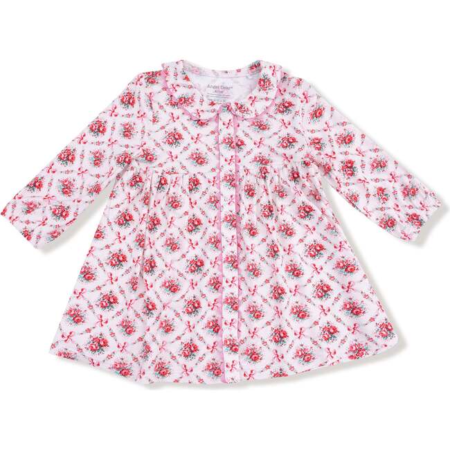 Jill Dress Rose Bow Lattice