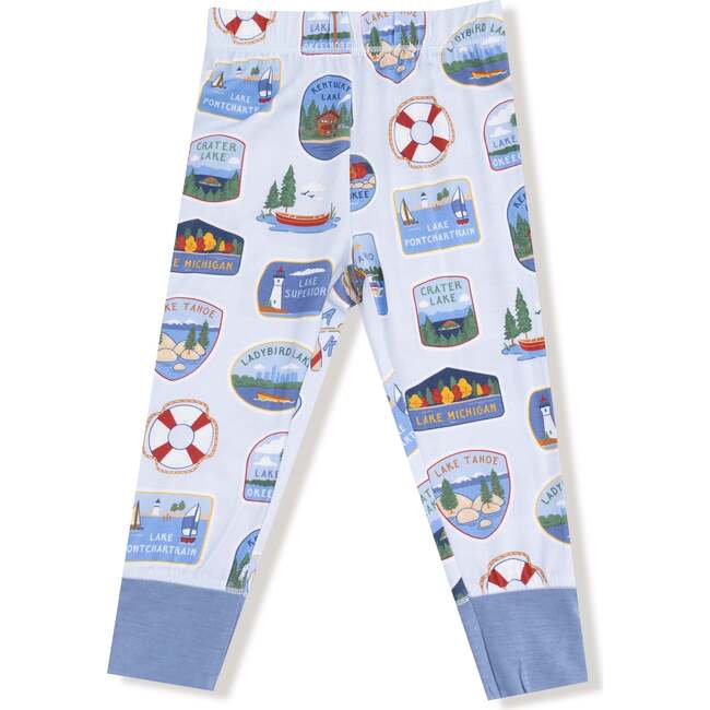 Long Sleeve Loungewear Set Lake Stickers - Mixed Apparel Set - 3