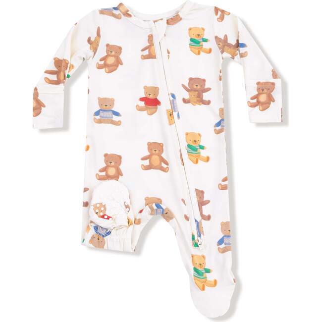 2 Way Zipper Footie Teddy Bear Collection